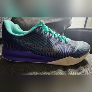 Nike Kobe Mentality 2 Court Purple Hyper-Turquoise 818952-500 Mens Size 13